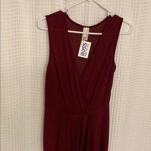 Burgundy dress